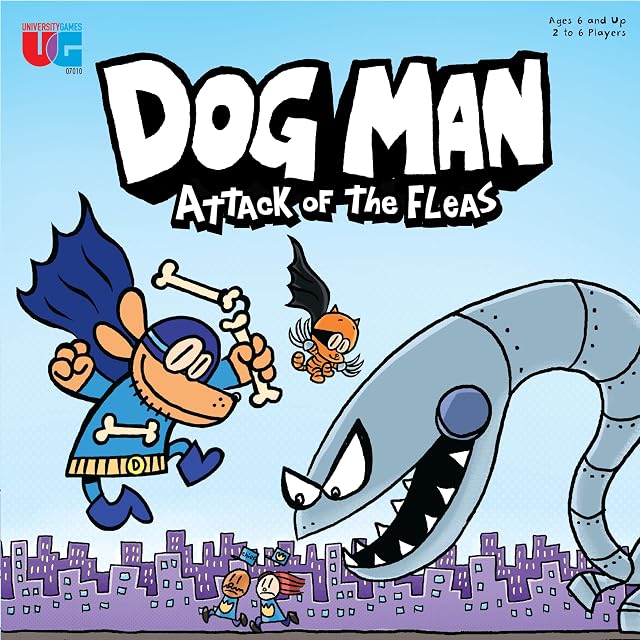 Foto 2 de 8 de University Games Dog Man Attack of The Fleas Board Game - For 2-6 Players