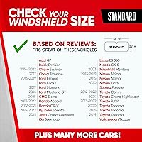 Vista 2 de Motor Trend - Parasol en colores de moda para vehículo