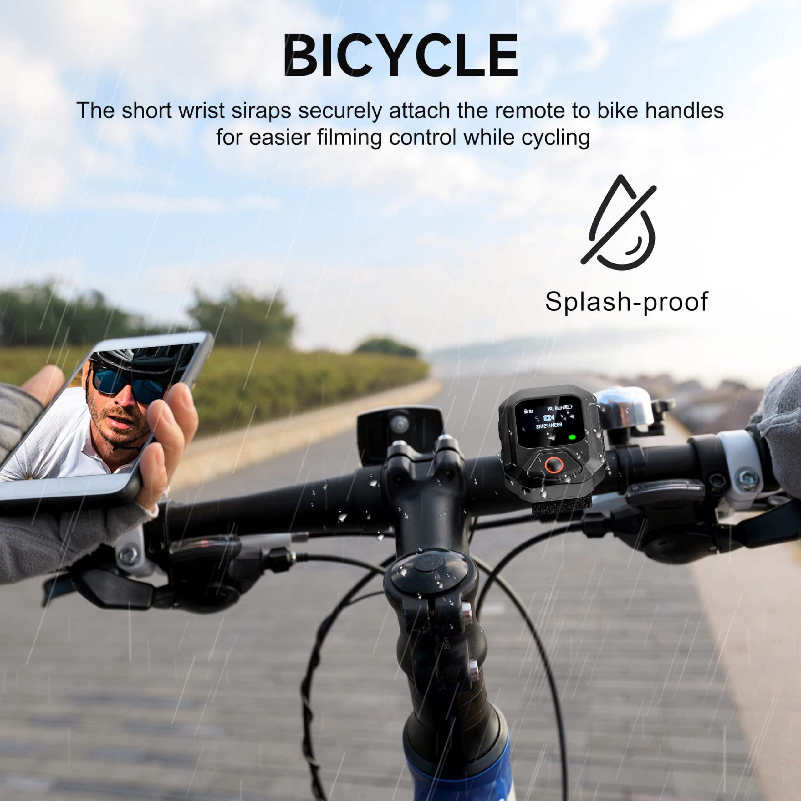 Control remoto GPS pour Insta360 X5 / X4 / X4 Air X3 / Go 3S / ACE Pro 2 / ACE Pro/One X2 Cámaras Accesorios de acción inteligentes de Rango 25M