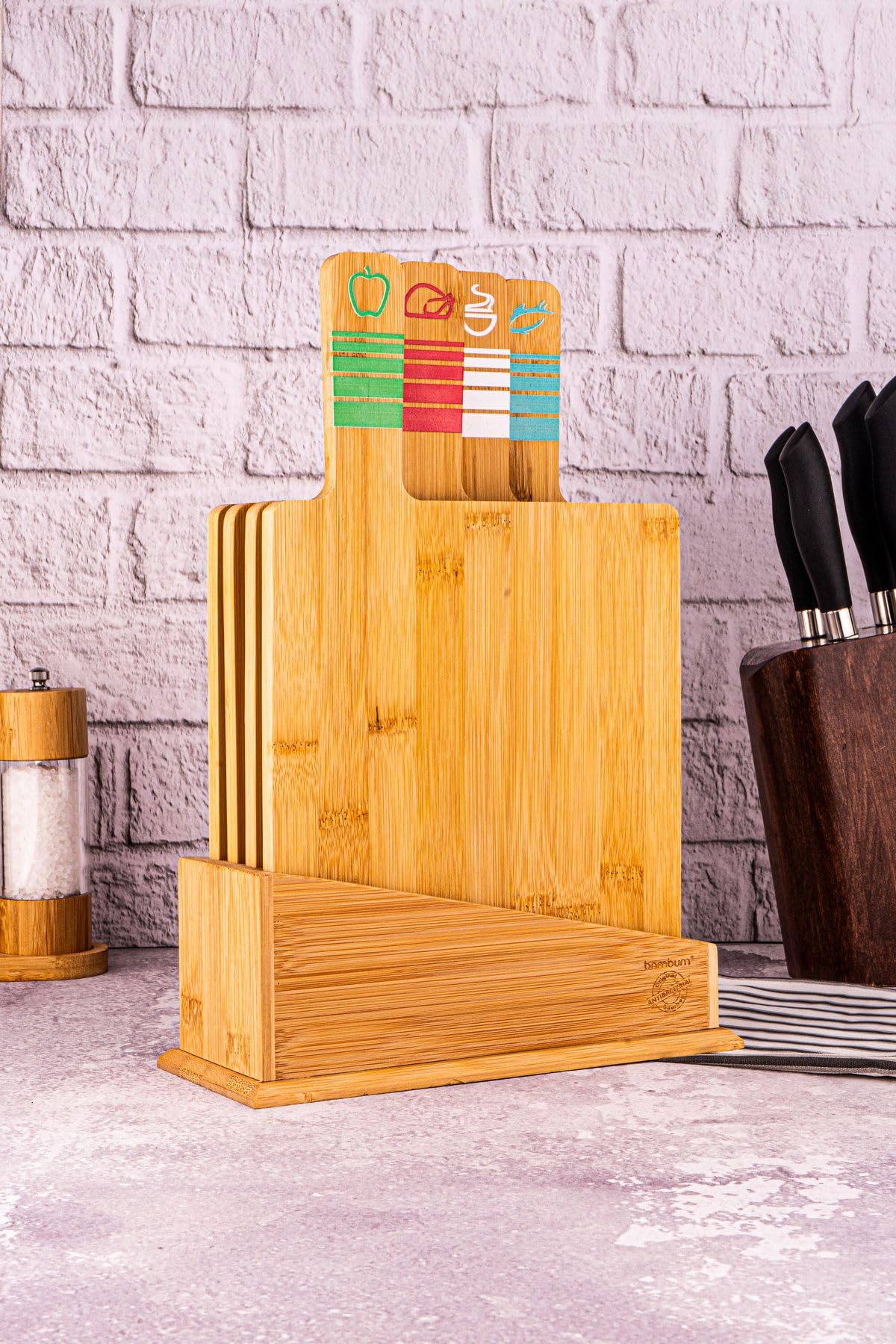 Bambum Tapenade Plus - 4'Lü Kesme Tahtası