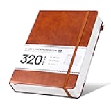 CAGIE Journal Notebook for Men Women- Brown Journaling Notebooks Journals Leather for Writing Work Diary A5 Hardcover Thick