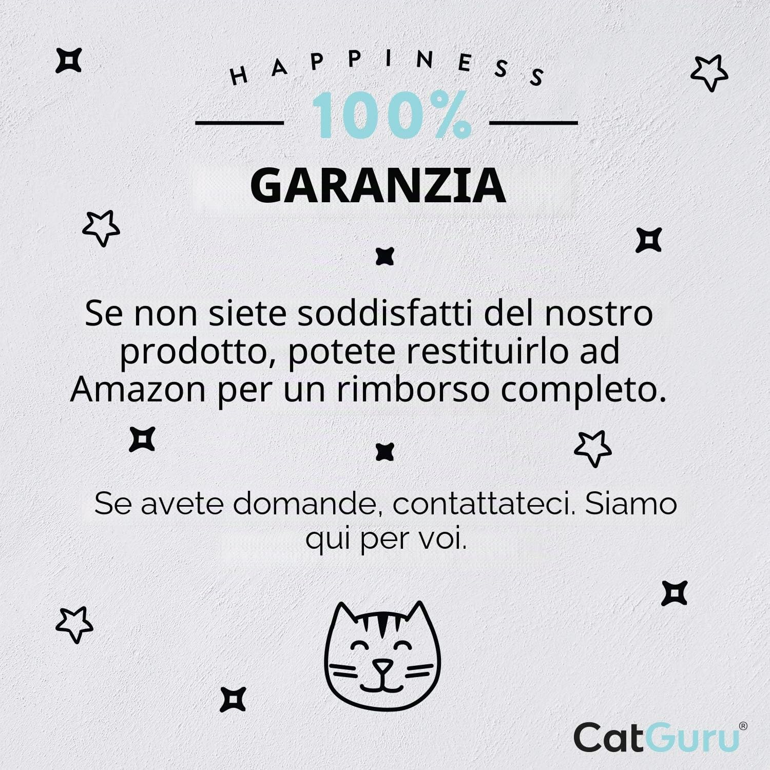 CatGuru Ciotole per gatti, in ceramica, antigoccia, senza stress, antiscivolo, per cibo e acqua, include tappetino in silicone (alto-basso, bianco)