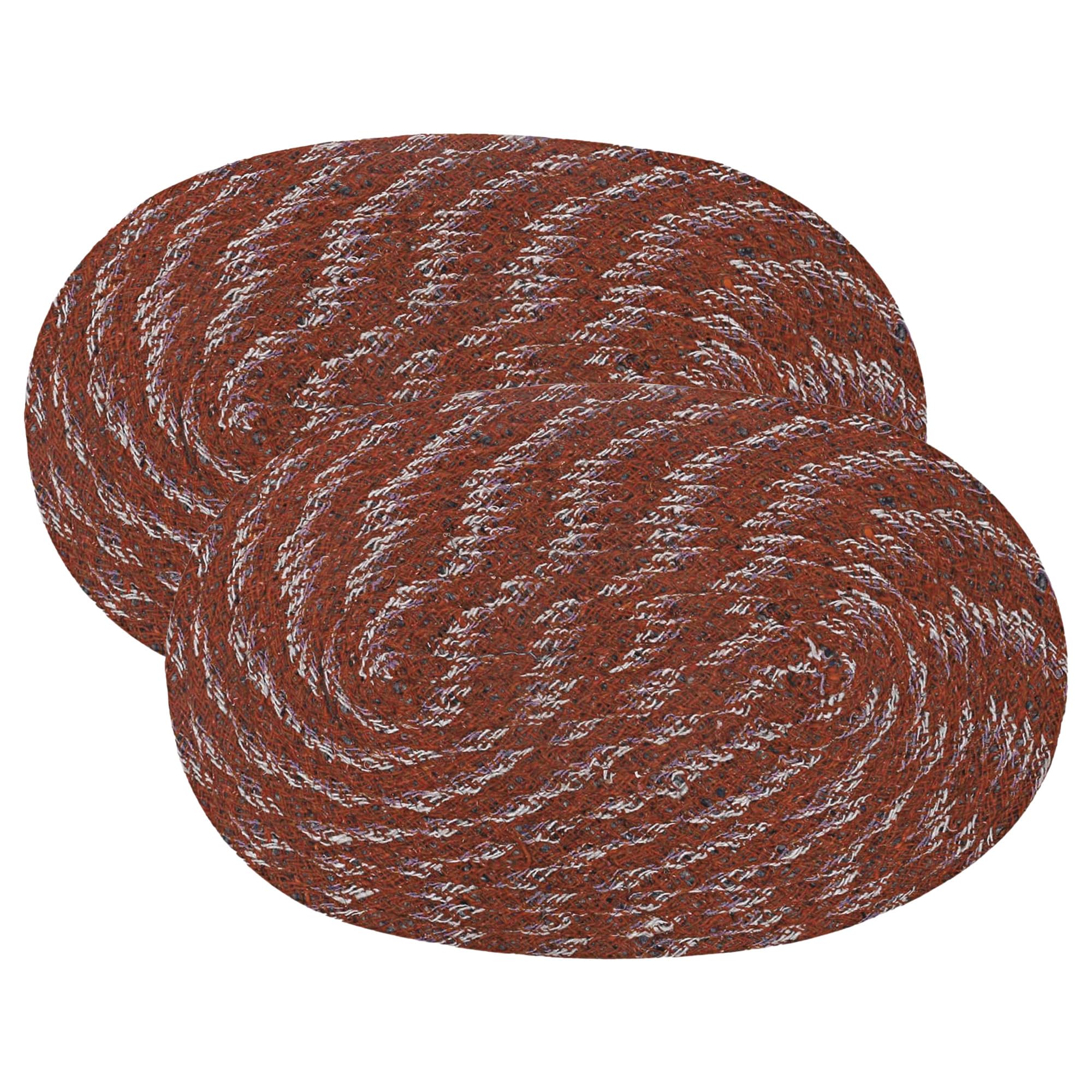 Kuber Industries Pack of 2 Doormat for Home Entrance | Anti-Skid Oval Foot Mat | Floor Mat for Bedroom Kitchen Office | Room Mat | Maroon-image-16