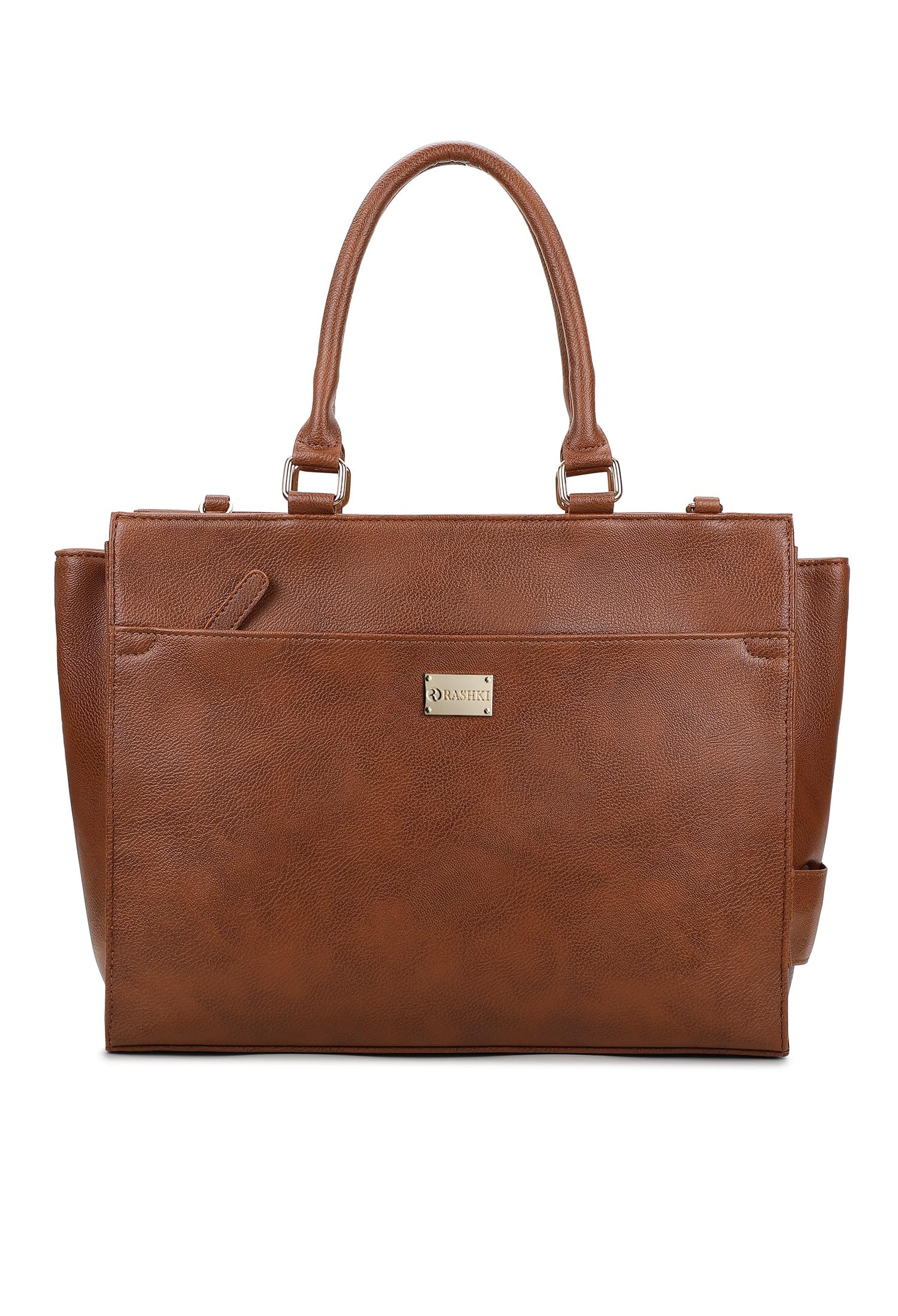 RASHKI ELLA - Laptop & Travel Tote Bag for Women | 15.6 Inch Vegan Leather Laptop Bag | Adjustable and detachable strap | Work Tote Bag | Professional Bag (Tan) (B0D9R4QN24) Amazon Price History, Amazon Price Tracker