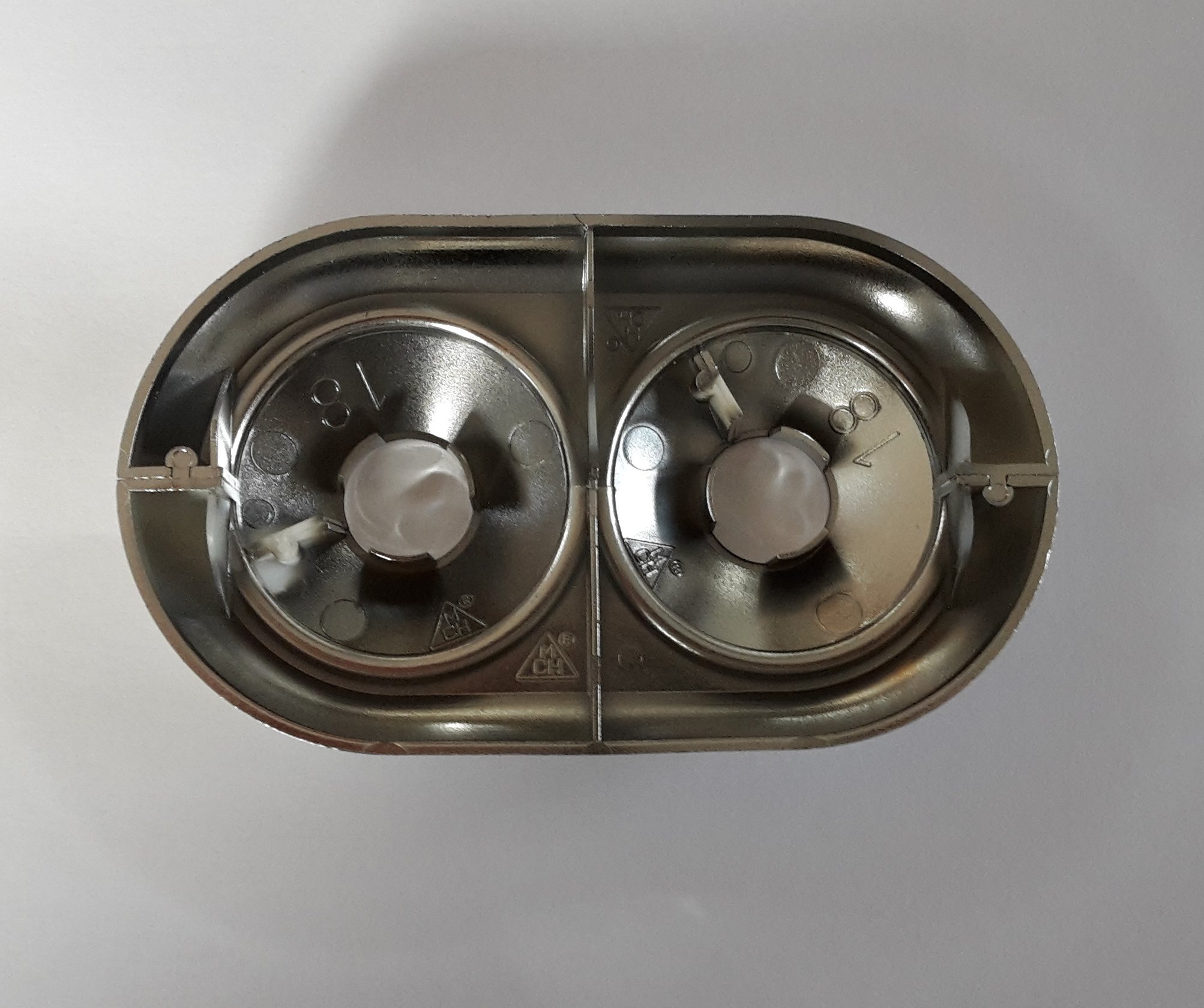 Rosetta Doppia Cromata 16mm Per Tubi Riscaldamento - Copertura Estetica Per Fori Parete - Foto 5