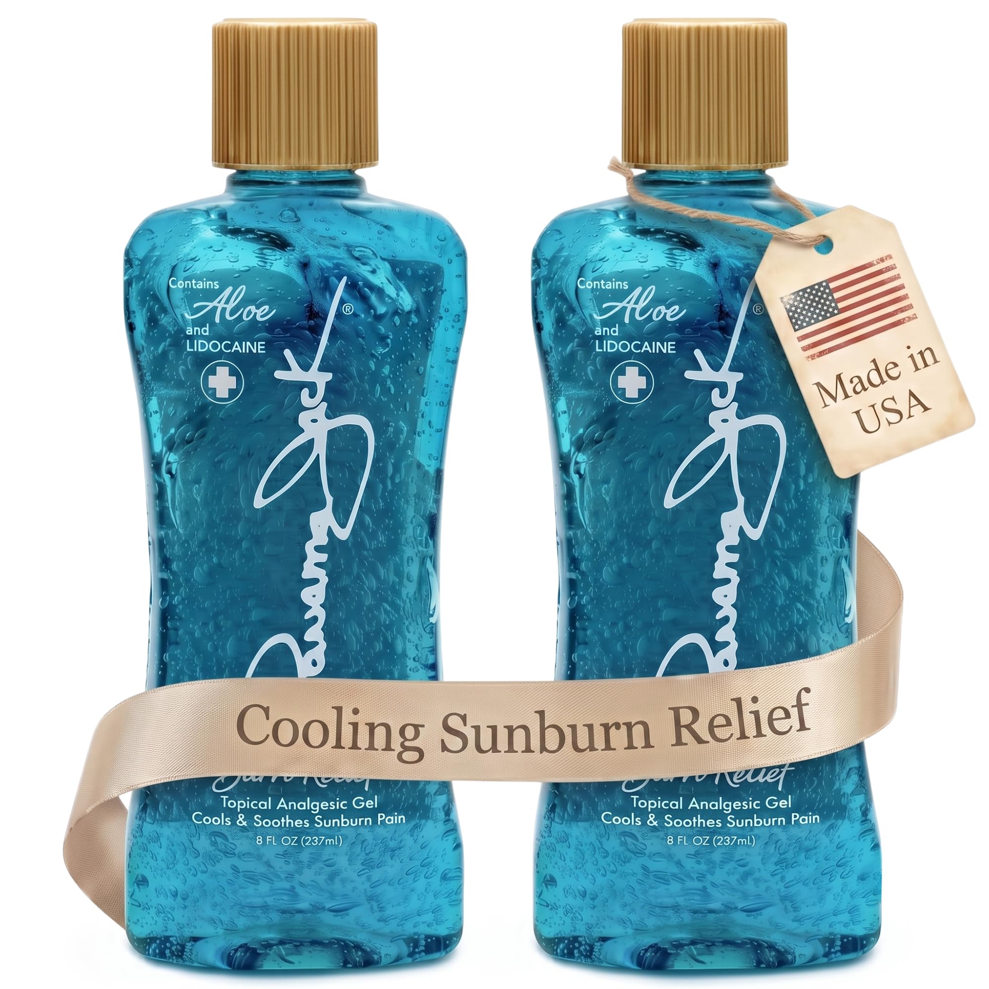 Panama Jack Burn Relief Gel - After Sun Topical Analgesic, Cools & Soothes Sunburns, Insect Bites, Cuts & Scrapes, Contains Aloe and Menthol, 8 FL OZ