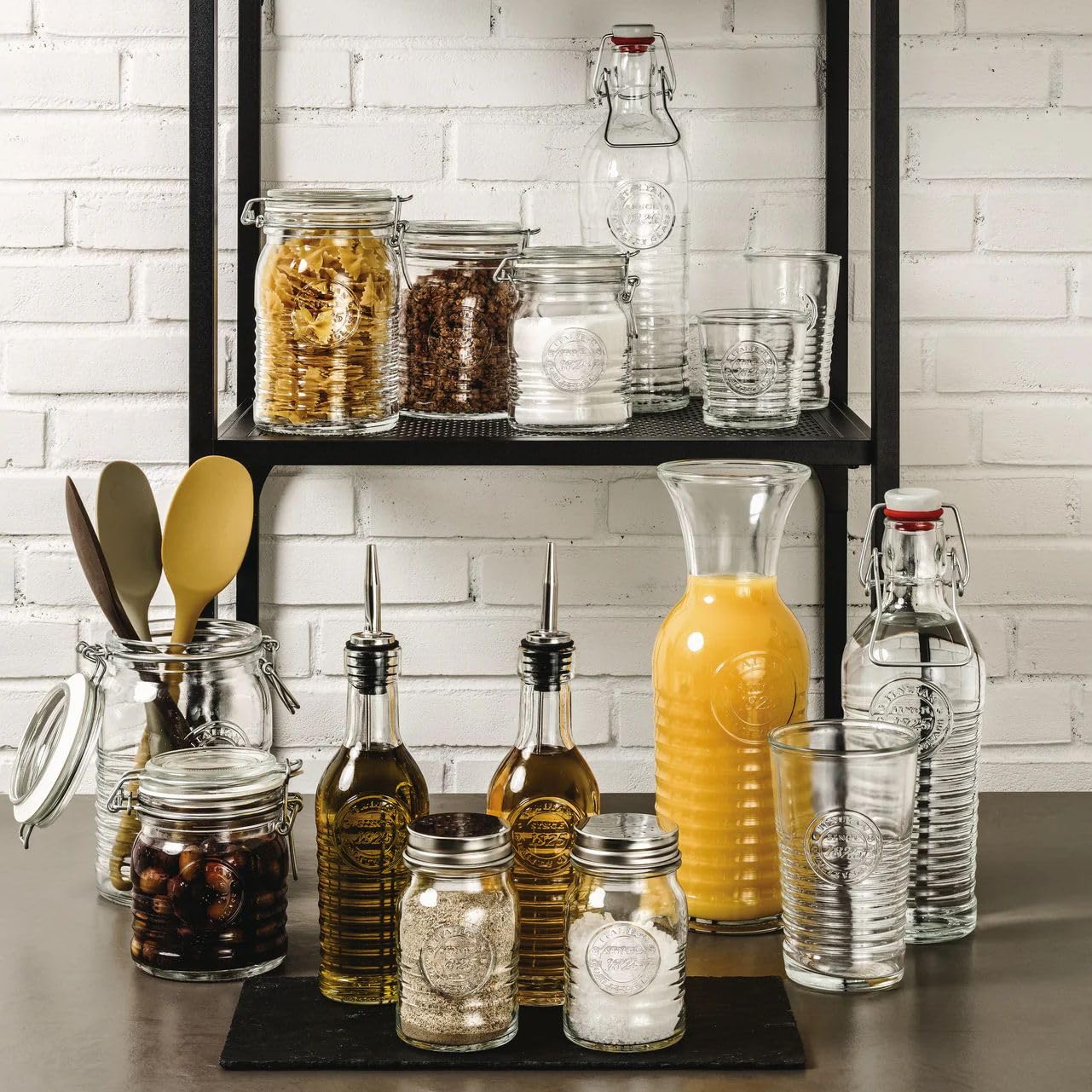 Bormioli Rocco Officina1825 Carafes Transparent 957 ml, 1 Unité (Lot de 6)