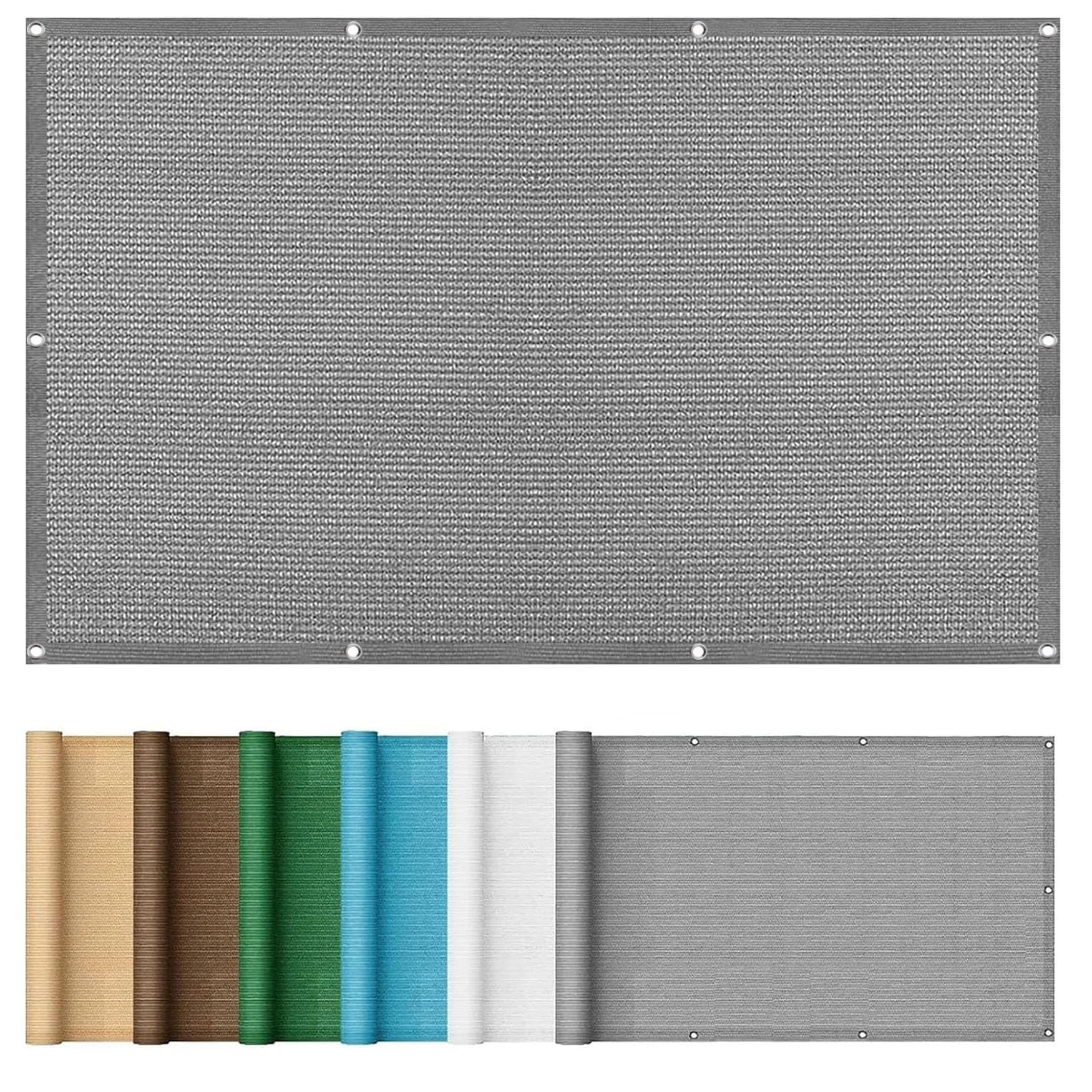 Voile d'ombrage jardin 2.6x4.2m gris en toile PEHD respirante pour pergola