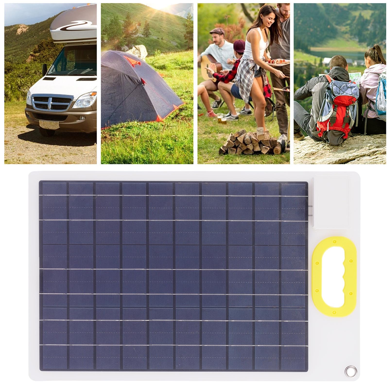 Caricatore a rete solare – Caricatore a rete per batteria da auto 30 W | kit di caricabatterie solare per auto 12 V | Solar Car Batter Spotlle Charger Haiger, Solar Pannel Rotging Charging Kit for C