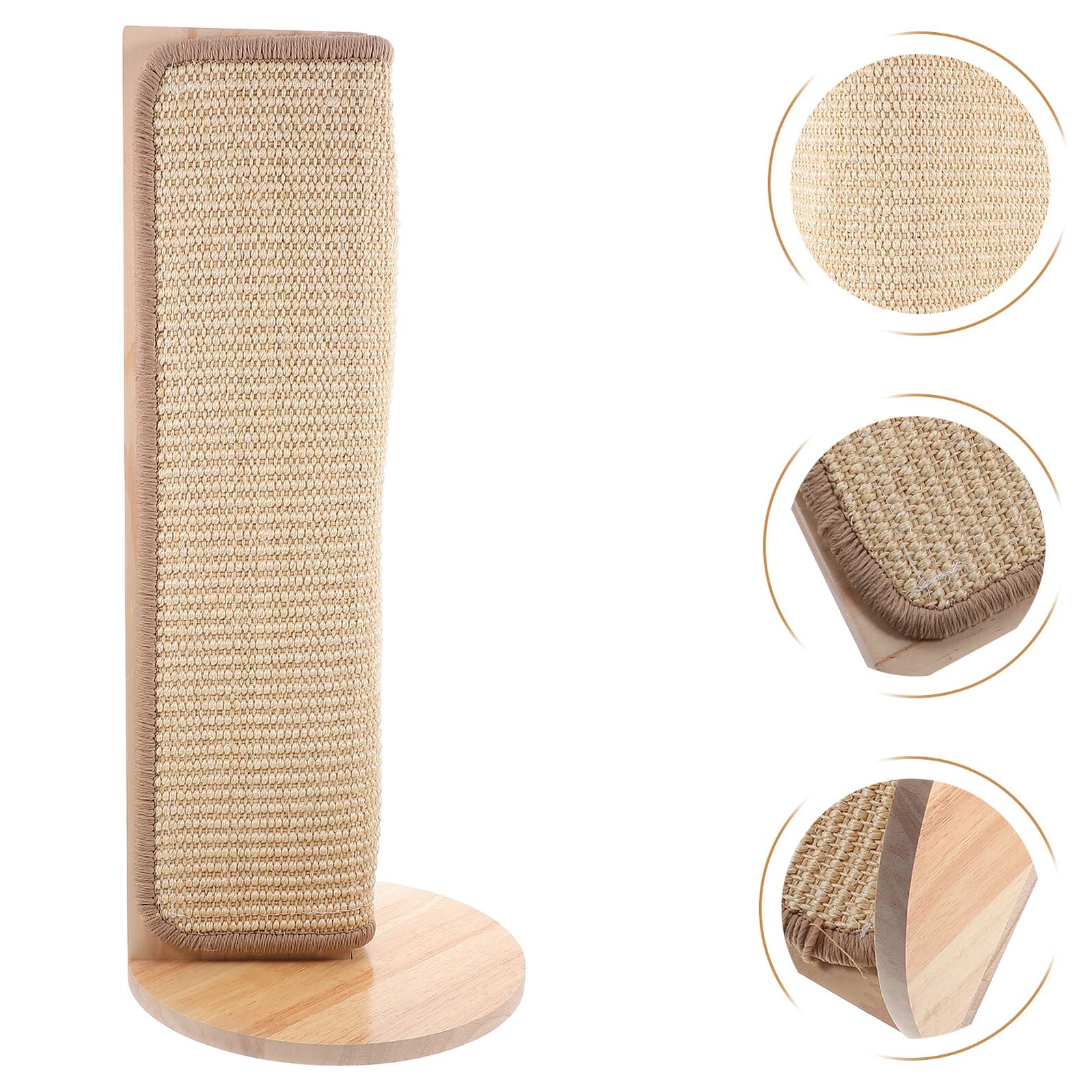 Sisal Katzenkratzbrett als Sofaeckenschoner, Minimalistischer Holzschutz
