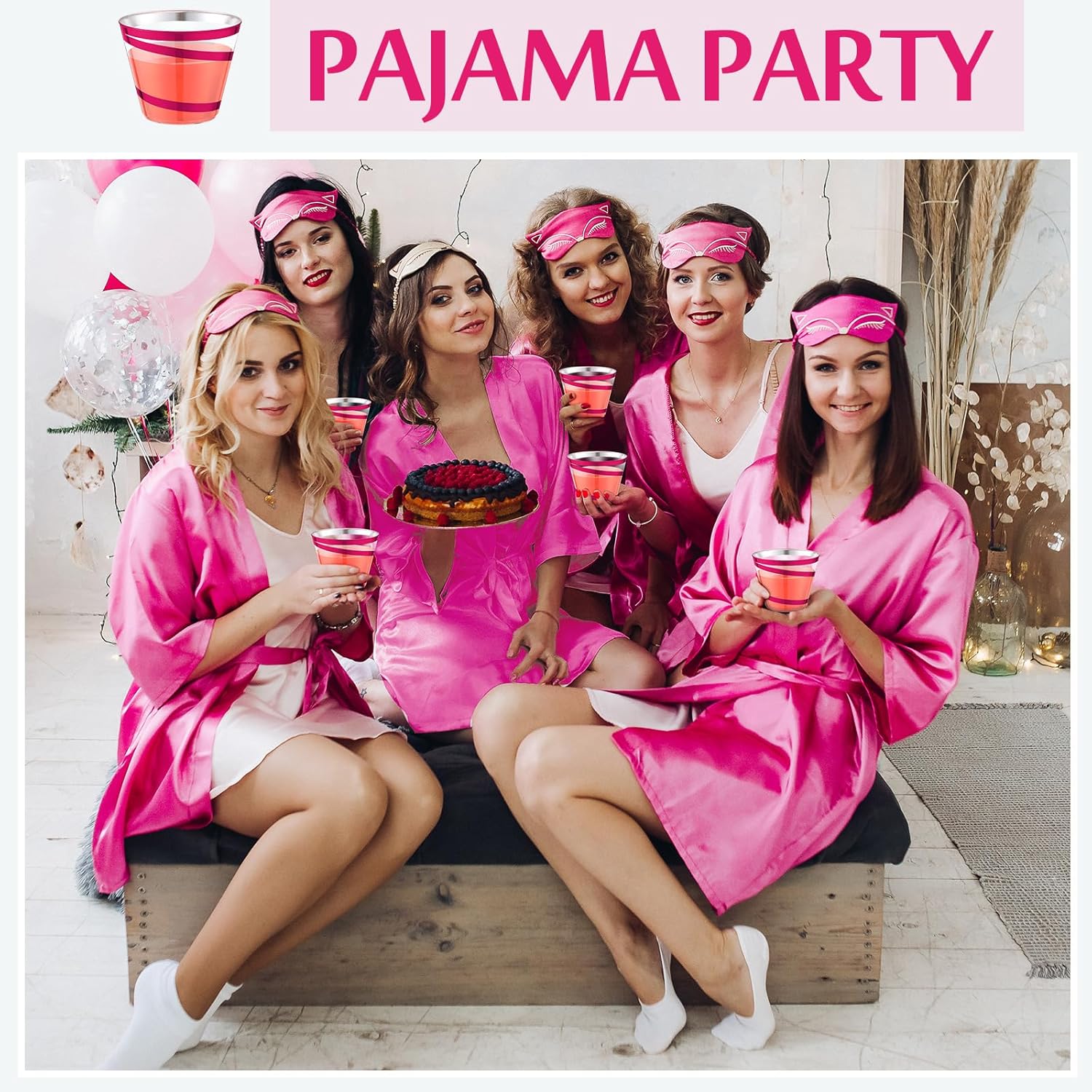 Gejoy 9 oz Rimmed Swirl Plastic Cups Disposable Wine Drinking Cups Clear Elegant Graduation Tumblers for Mother's Day Wedding Party Supplies(100 Pcs,Hot Pink)