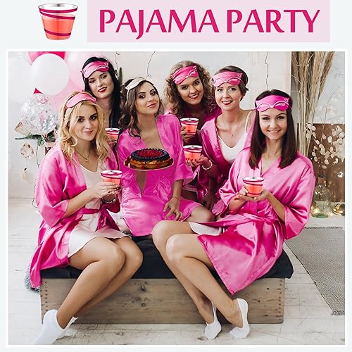 Vista 31 de Gejoy Vasos de plástico con borde de 9 onzas, vasos desechables para beber vino, vasos transparentes y elegantes de Halloween para suministros