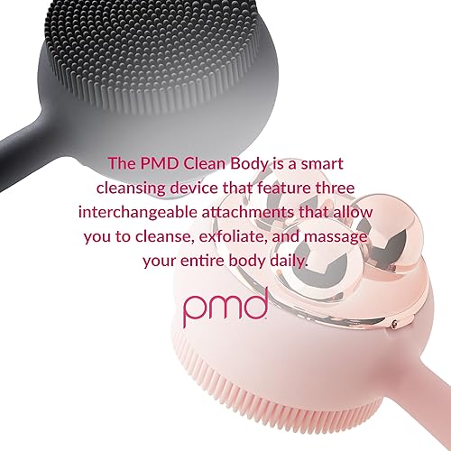 Miniatura 13 de PMD Clean Body - Smart Body Cleansing Device with Silicone Brush & Three Interchangeable Attachments - Waterproof - SonicGlow Vibration - Cleanse,