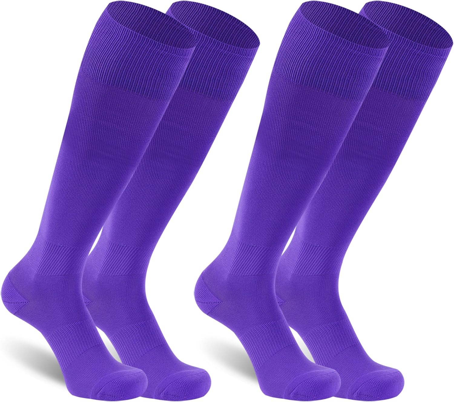 Dsource Unisex Soccer Socks, Knee High Solid Baseball Football Sports Team Socks