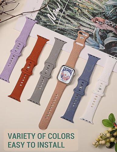 Miniatura 3 de TOYOUTHS Compatible con Apple Watch Band Western Cowgirl Cowboy Cactus bonita correa deportiva para iWatch Ultra 12 (1.732 pulgadas), Series 987