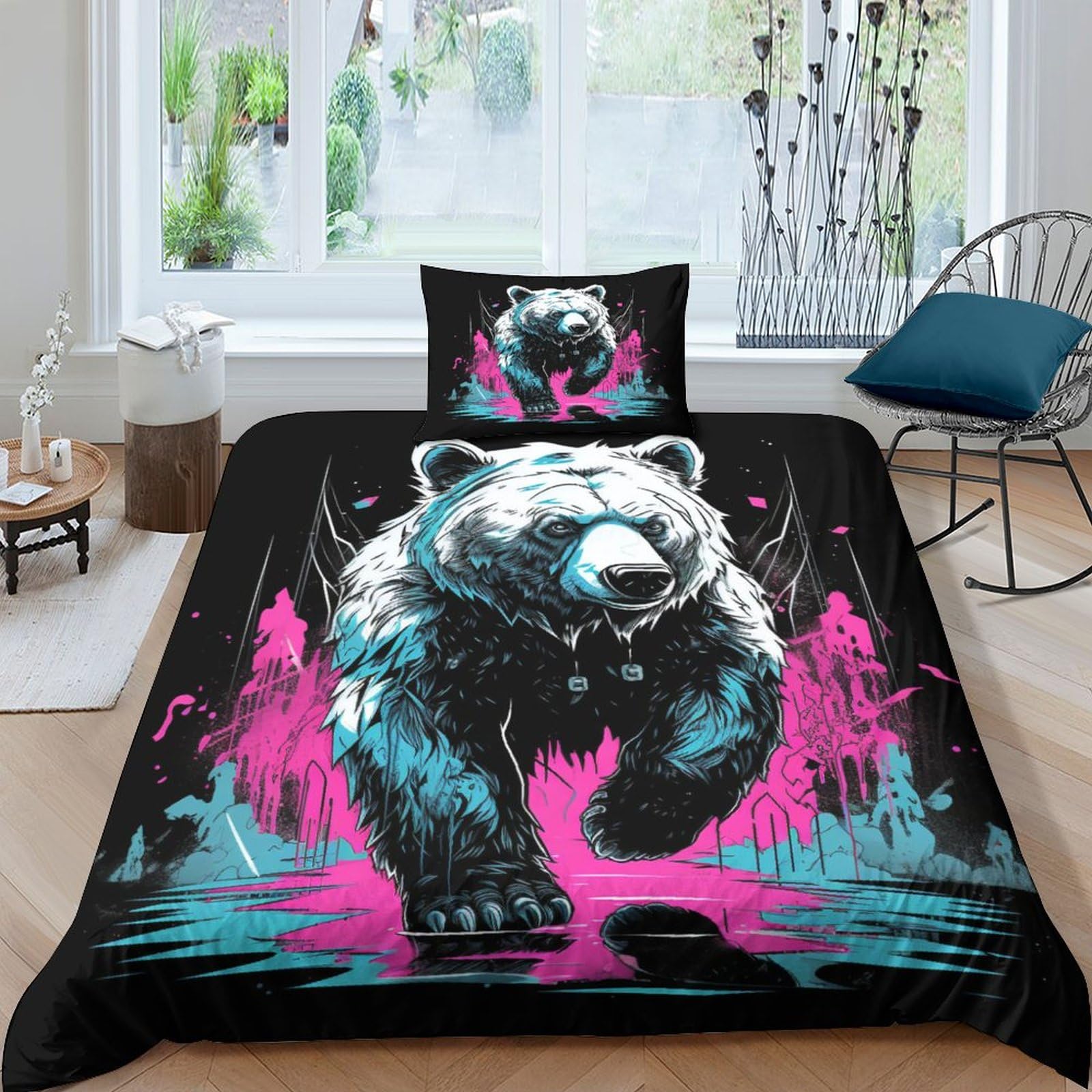 Parure de lit vache 3D pour chambre d'enfant et ambiance campagnarde moderne et cocooning