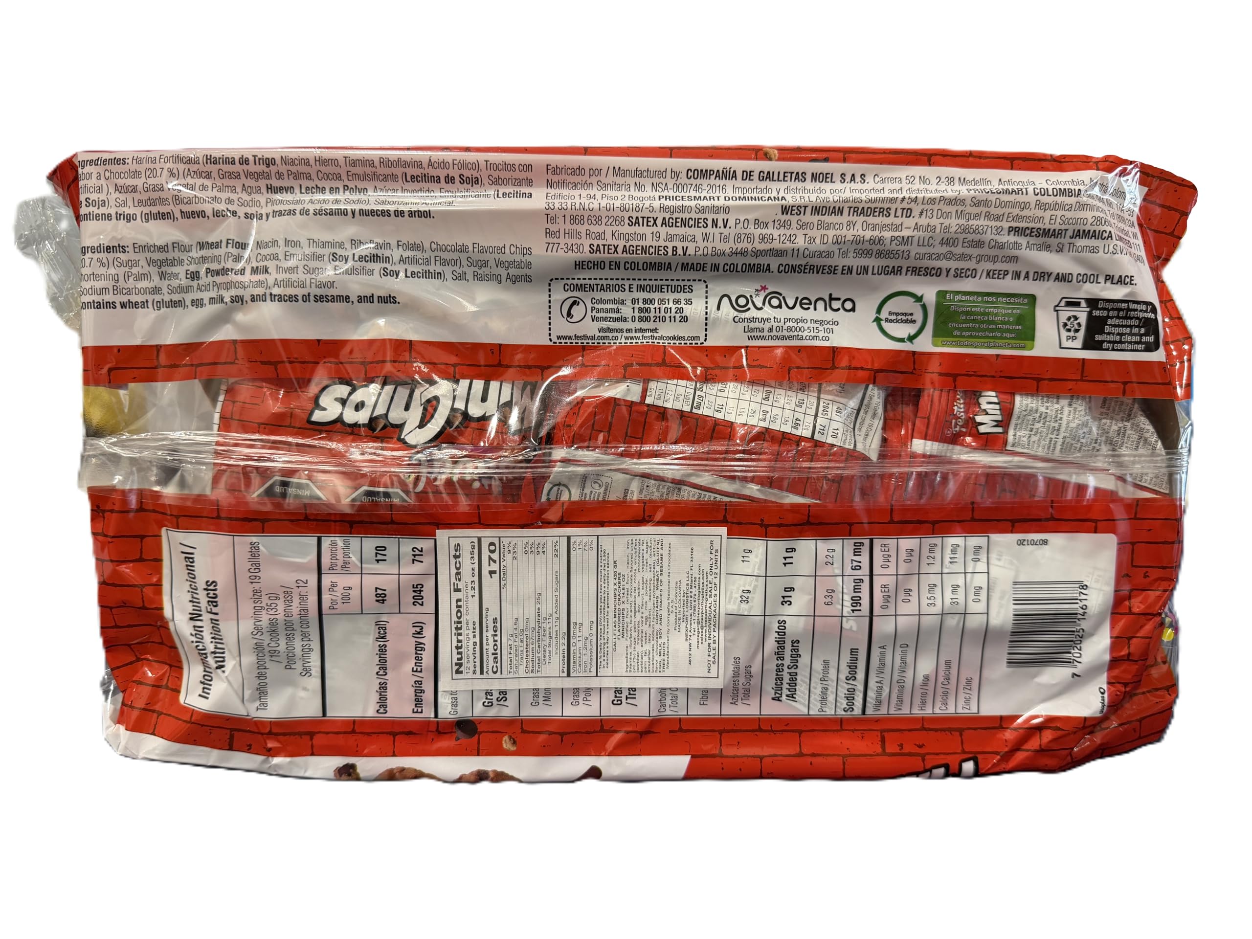 Amazon.com: Minichips Colombia (12 pack) Mini Chocolate Chips by