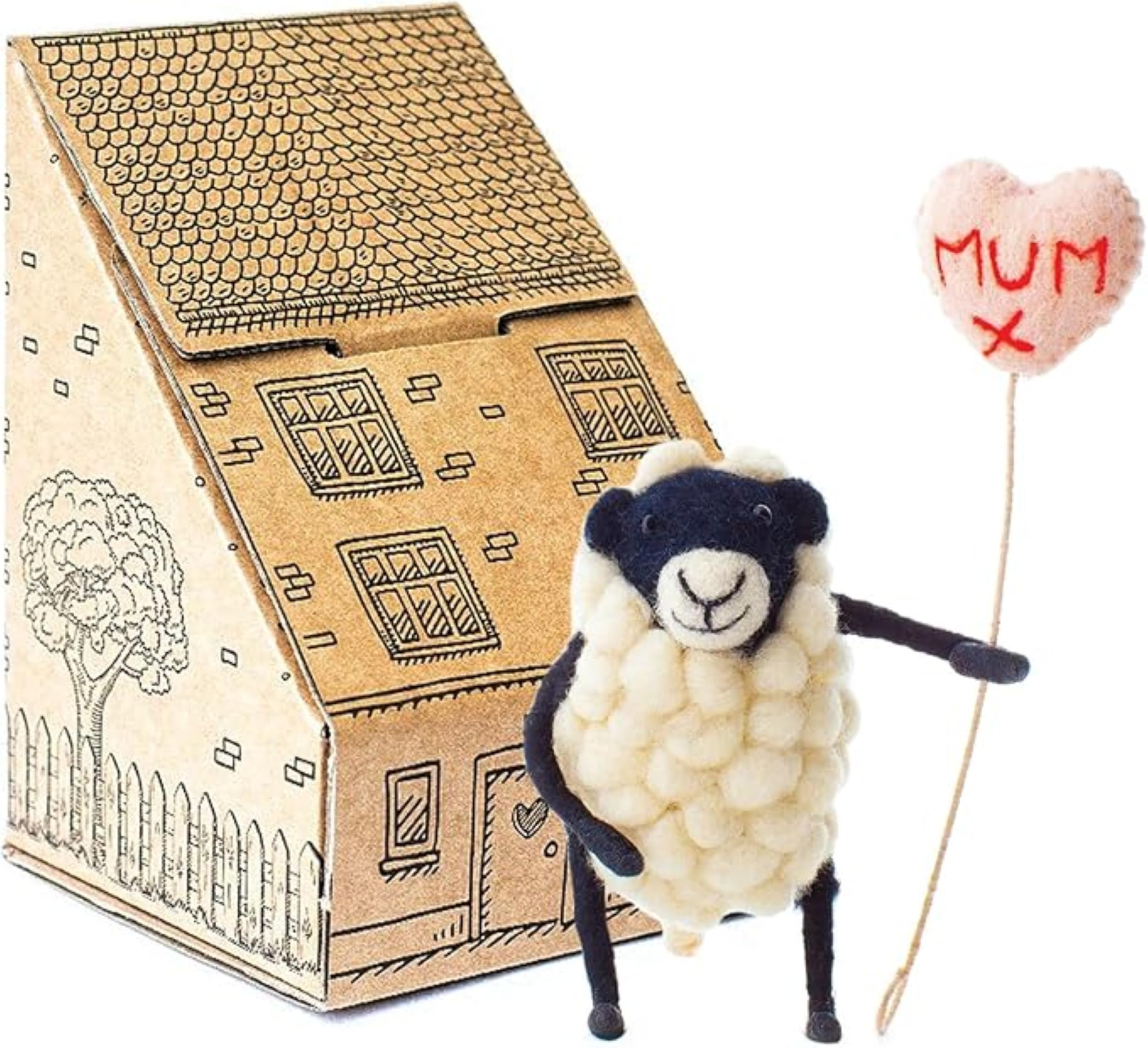 Sew Heart Felt, Mum Balloon Sheep, 10cm