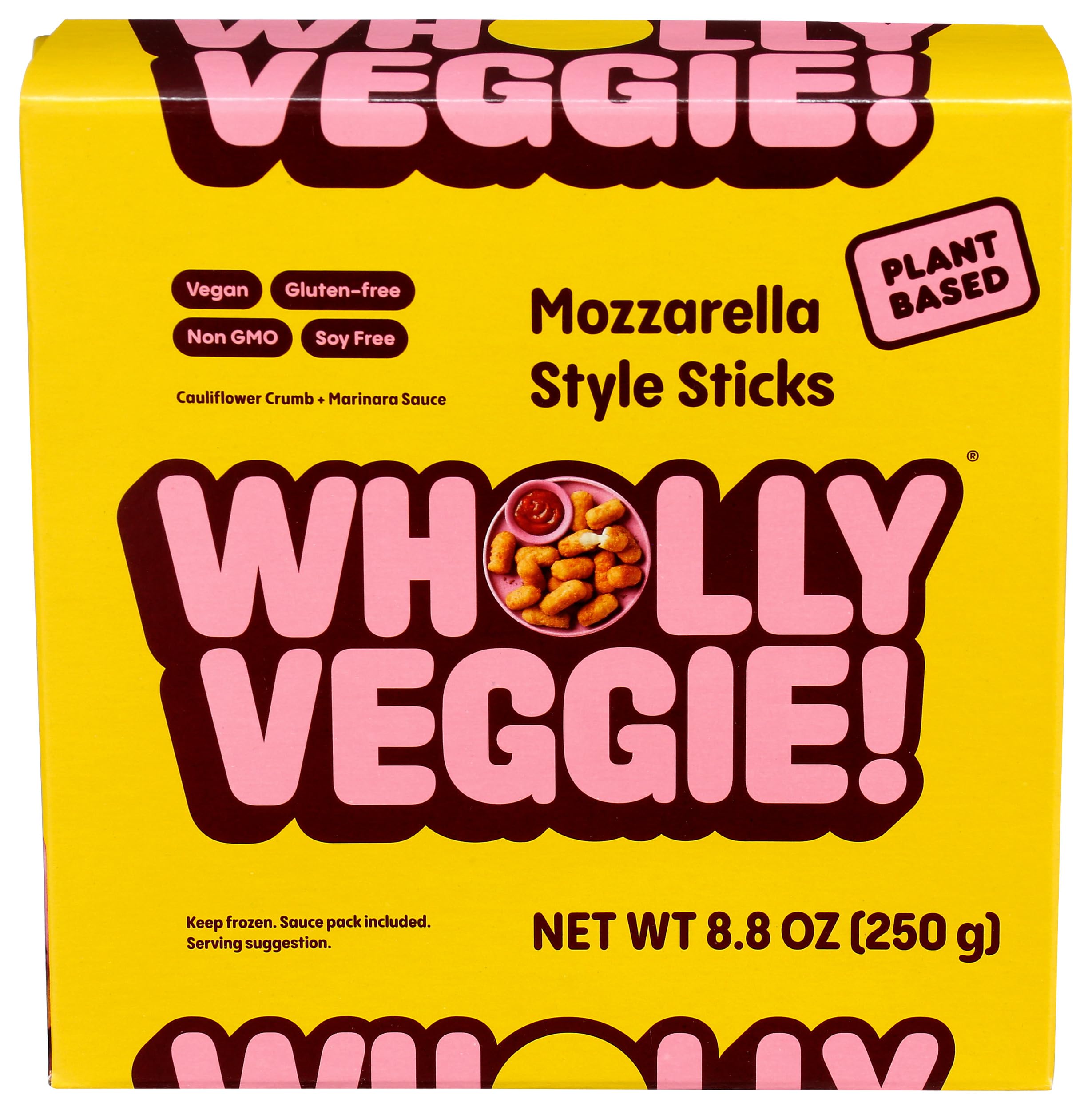 Wholly Veggie, Frozen, Cheese Sticks Plant Based Mozzarella, 8.8 Ounce