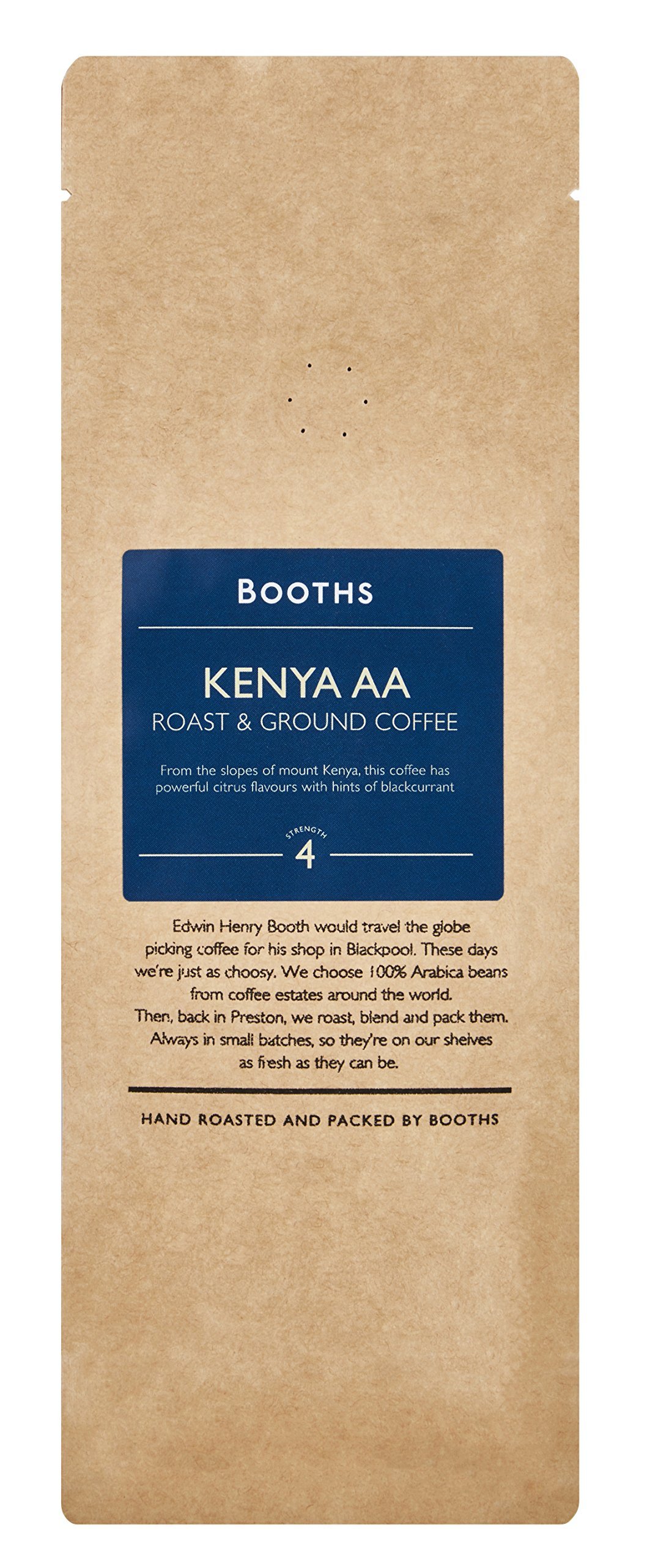 Booths Kenya AA Roast and Ground Coffee, 227g
