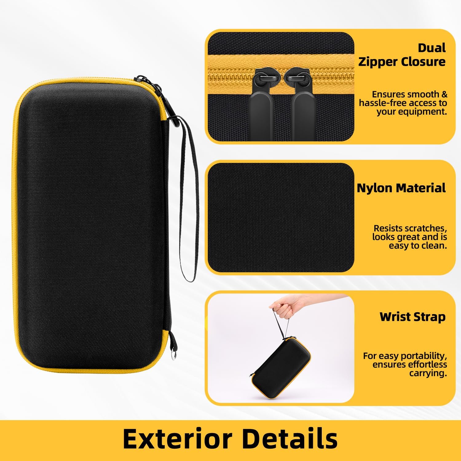 Carrying Case for Fluke 15B+/17B+/Fluke 101/117/115/116/114/113/177/179/233/106/107 Multimeter Testers and Accessories, Multimeter Storage Bag Organizer Box -Black (Case Only) - Image 8