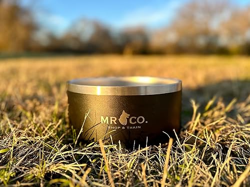 Miniatura 9 de MR CO. - Tazón resistente para perros de 64 onzas  Tazón de acero inoxidable sin derrames para perros, diseñado para ser un tazón de agua para