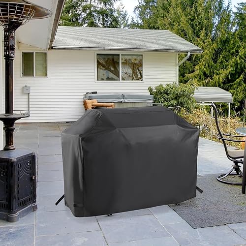 Miniatura 8 de Blackhoso Funda para parrilla Monument Grills Mesa 400M y Mesa 300, 53 pulgadas para 35000, 36000, resistente e impermeable, cubierta de barbacoa al