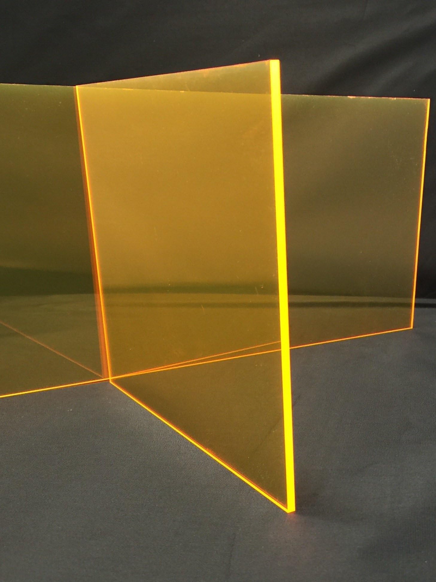 Orange Fluorescent Acrylic .118 12" x 12" Nominal