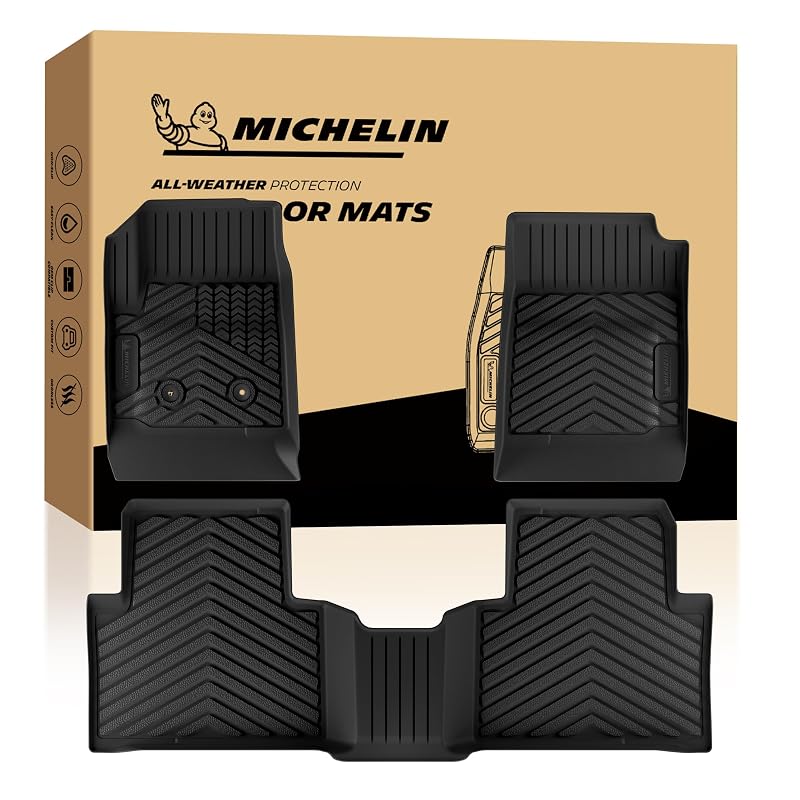 Tapete Automotivo MICHELIN em TPE para Chevrolet Colorado e GMC Canyon Cabine Dupla 2015–2022, MLLCL740