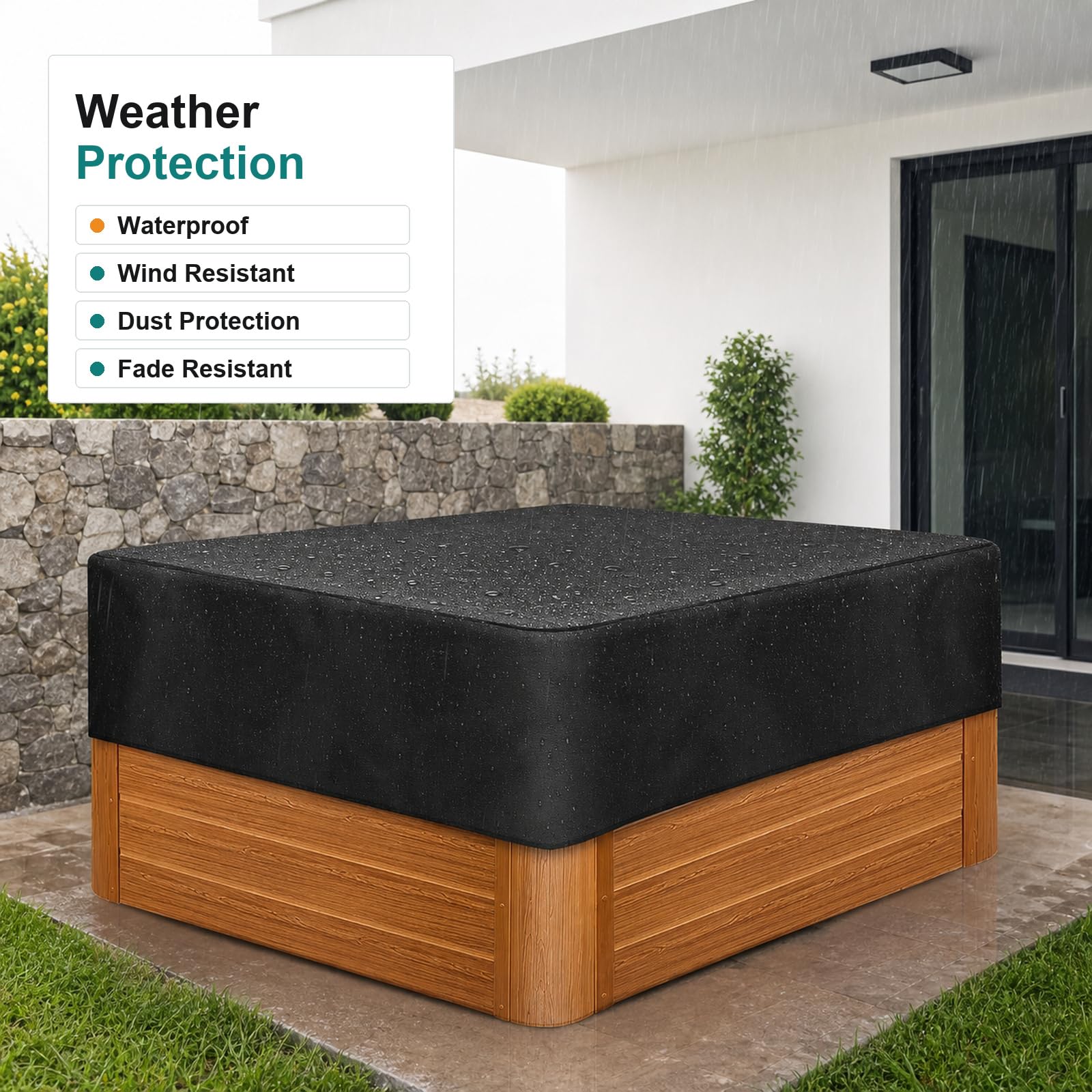 BâChe Protection pour Piscine,Couverture De Piscine,BâChe Piscine,BâChe De Protection pour Piscine,BâChe Piscine Rectangulaire,Couverture pour Piscines Rectangulaires