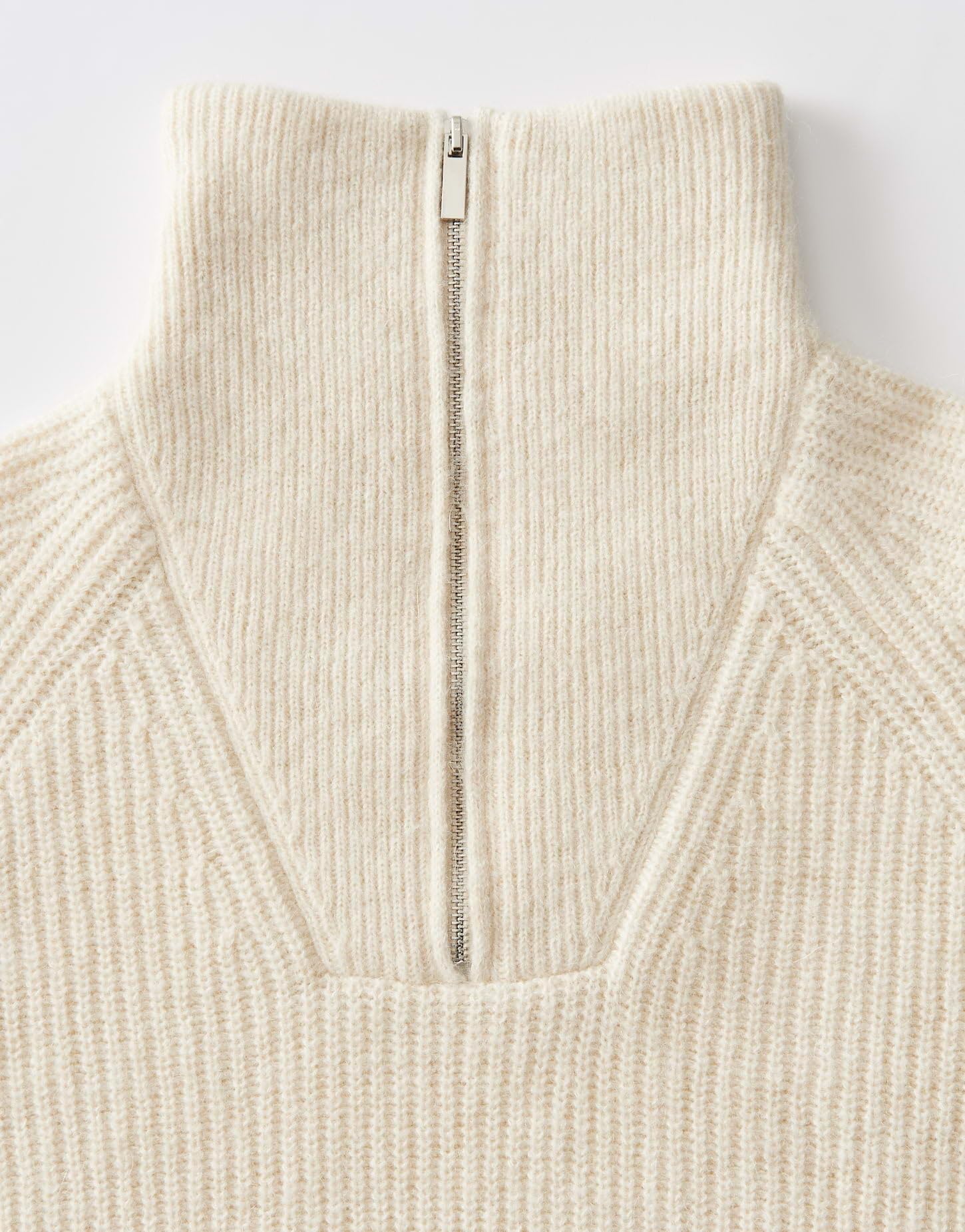 OPUS Damen Pullover | POY Loose Rippstrick Troyer