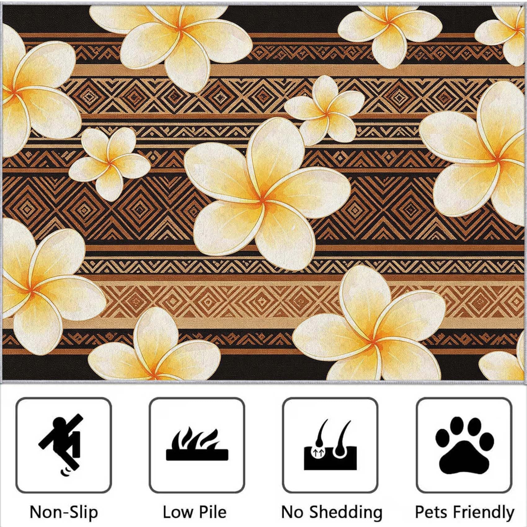 Tapis Salon 160x230cm Géométrie Exotique Impression HD 3D