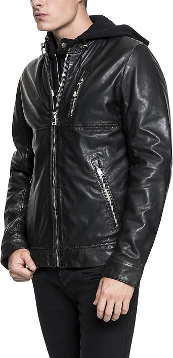 LAMARQUE Men's Leather Jacket : Amazon 