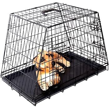 slant front dog crate
