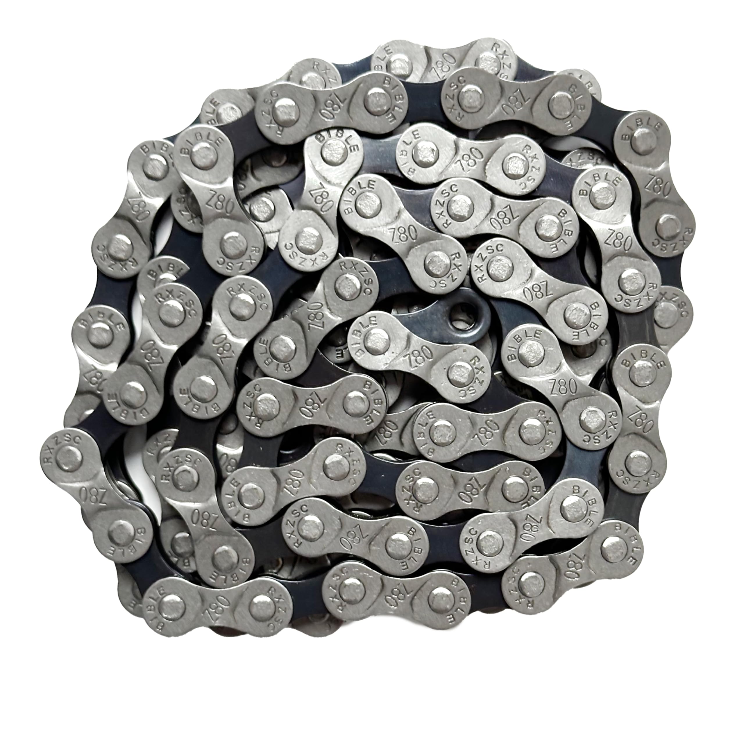 Clarks Cycle Systems 6-8 Speed Bicycle Chain, Silver/Black, 116 Link, Fits All Major Derailleur Systems, Including Split Link