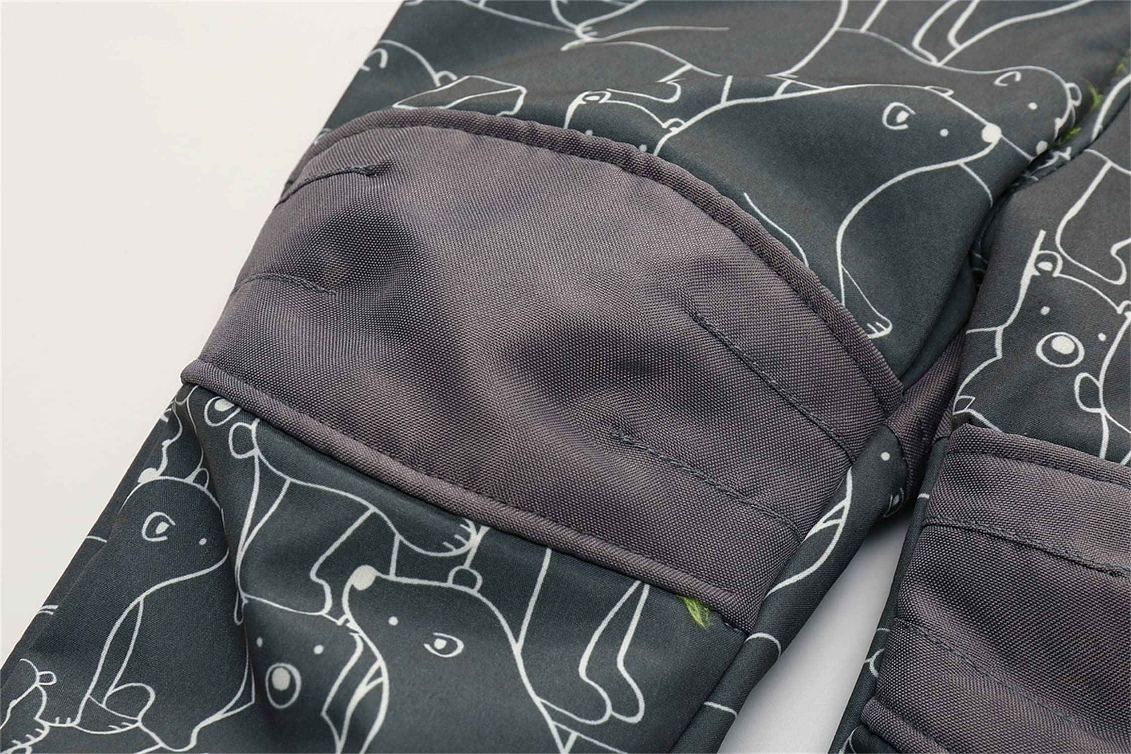 Unisex Jungen Schneeanzug Einteilig mit Kapuze Kleinkinder Warmer Skianzüge Baby Fleece Schneeoverall Trekking Wander Wasserdicht Windjacke Strampler Winter Verdickt Ski Einteiler Größe 80-116