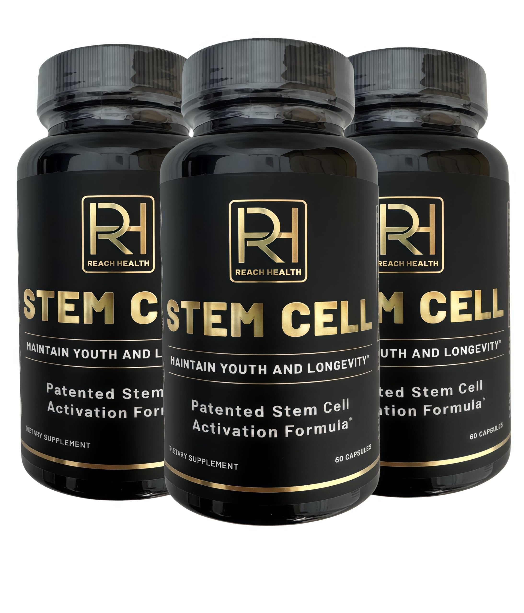 STEM Cell Supplement 3Bottle 180 Capsules Maintain Youthand Longevity Patented StemCell Activation Fomula