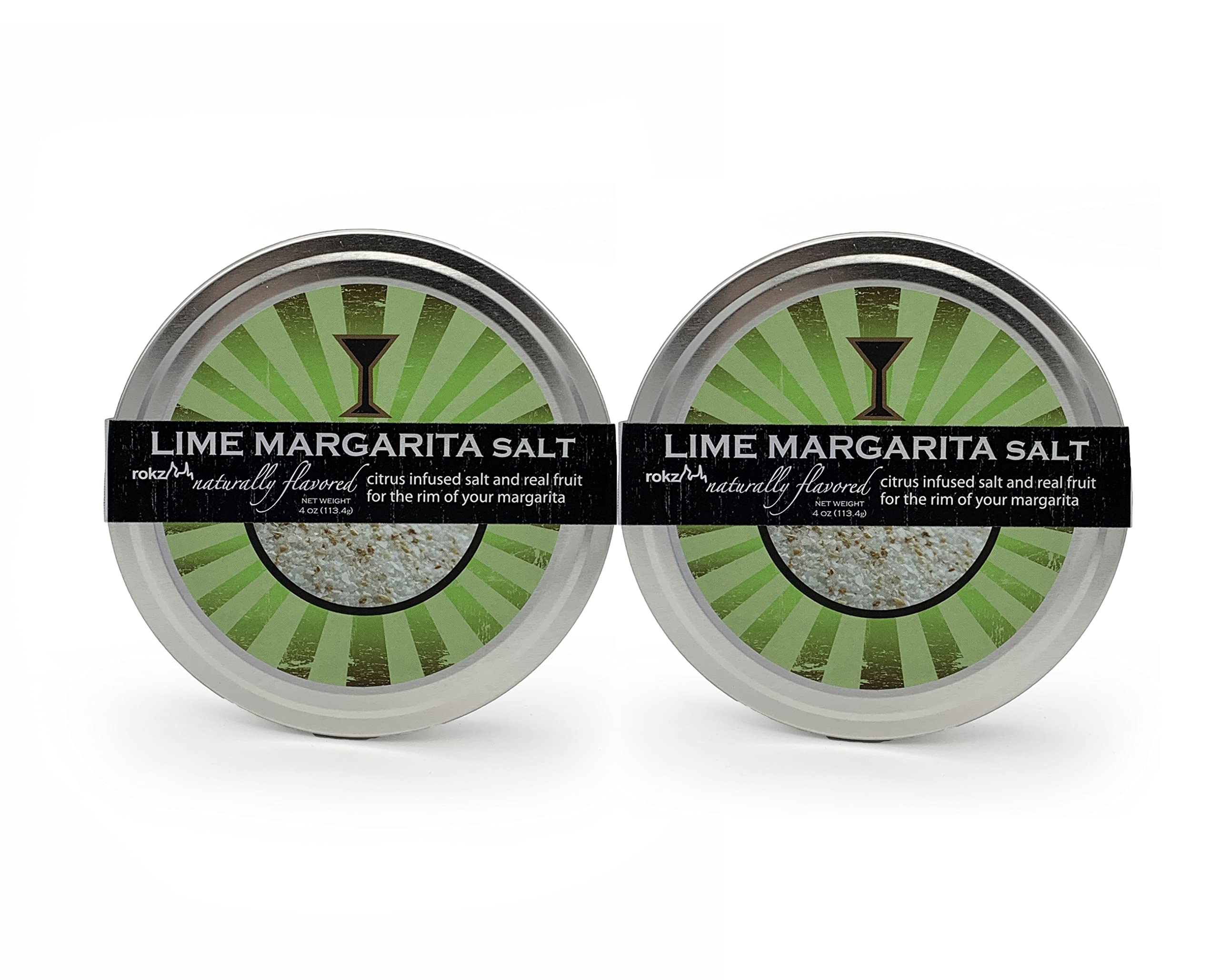 Rokz Lime Margarita Salt Rimmerz, 4oz (Pack of 2)