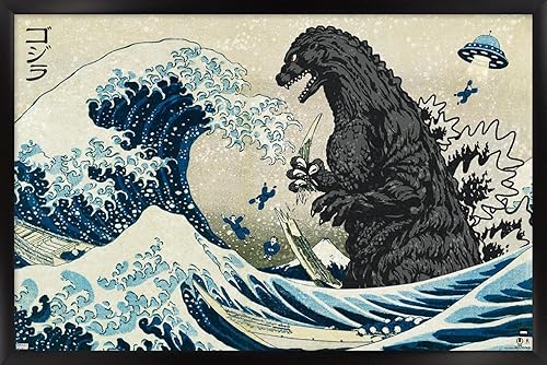 Miniatura 1 de Trends International Godzilla - Great Wave Wall Poster