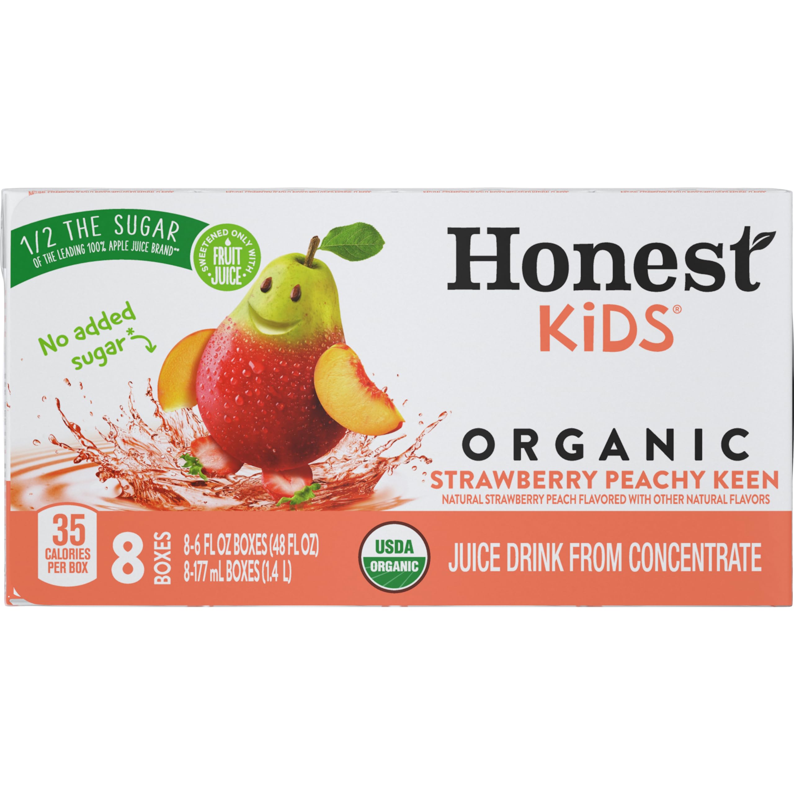 Honest Kids, Strawberry Peachy Keen, 48 Fl Oz