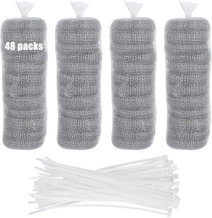48 PCS Lint Traps Washing Machine Lint Trap Stainless Steel