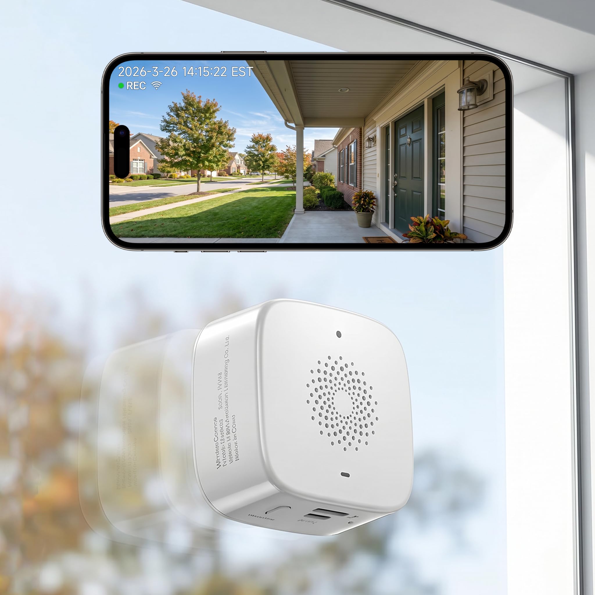 SOIADV 2.5K Wireless Window Cameras for Home Security, 6s Pre-Roll