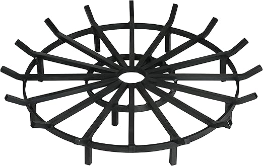 Super Heavy Duty Wagon Wheel Firewood Grate for Fire Pit - Made in The USA (40 Inch)