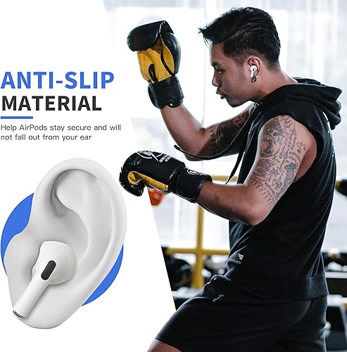 Miniatura 5 de DamonLight 2 pares de almohadillas de silicona para AirPods 4 Grip bolsa de almacenamiento añadida patente registrada en Estados Unidos Compatible