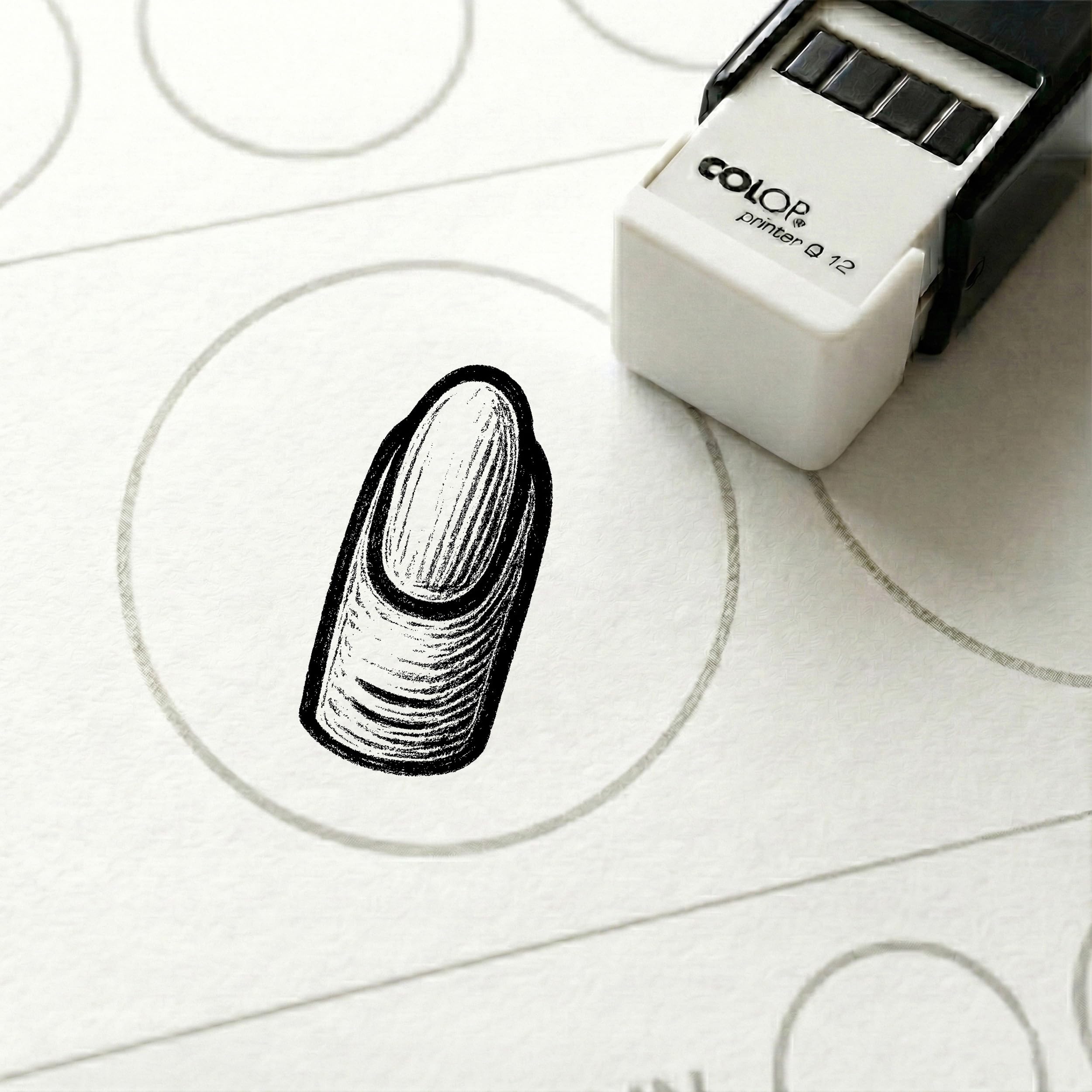 Dekolando Bonus Stamp Fingernail 10 x 10 mm - Bonus Card Stamp for Nail Studio Nail Design Beauty Lounge Cosmetic Studio - Stamp Bonus Card Customer Card Stamp Card