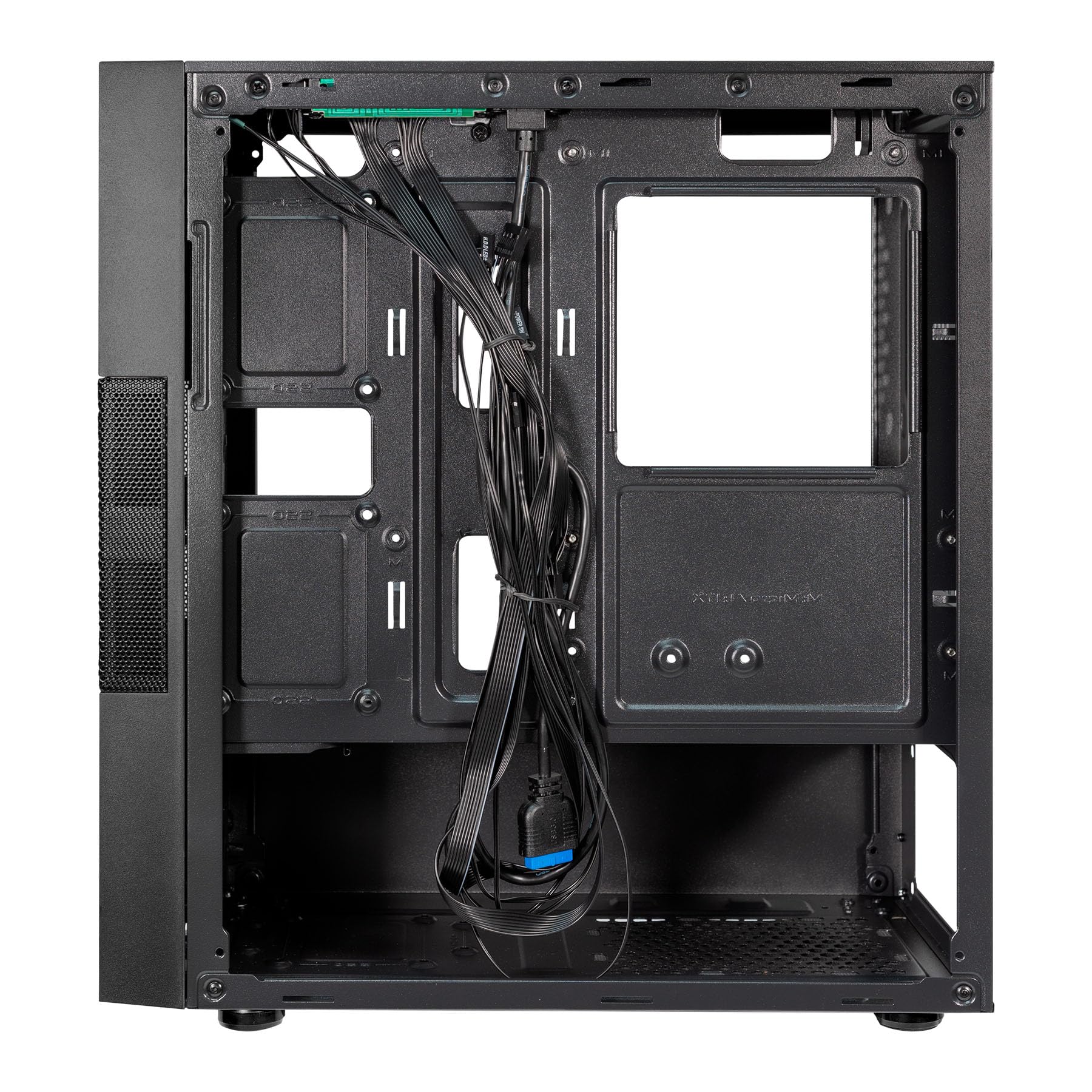 UNYKAch Caja Micro ATX Aero C25, Sección Central de Rejilla, 2 Puertos USB 3.0 y 1 USB 2.0. Incluye Fuente de Alimentación ATX de 500W (máx)