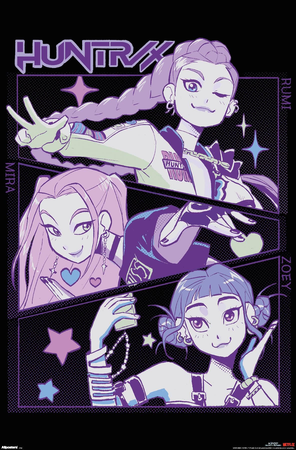 Amazon.co.jp: Netflix KPop Demon Hunters (2025) - Huntrix イラスト
