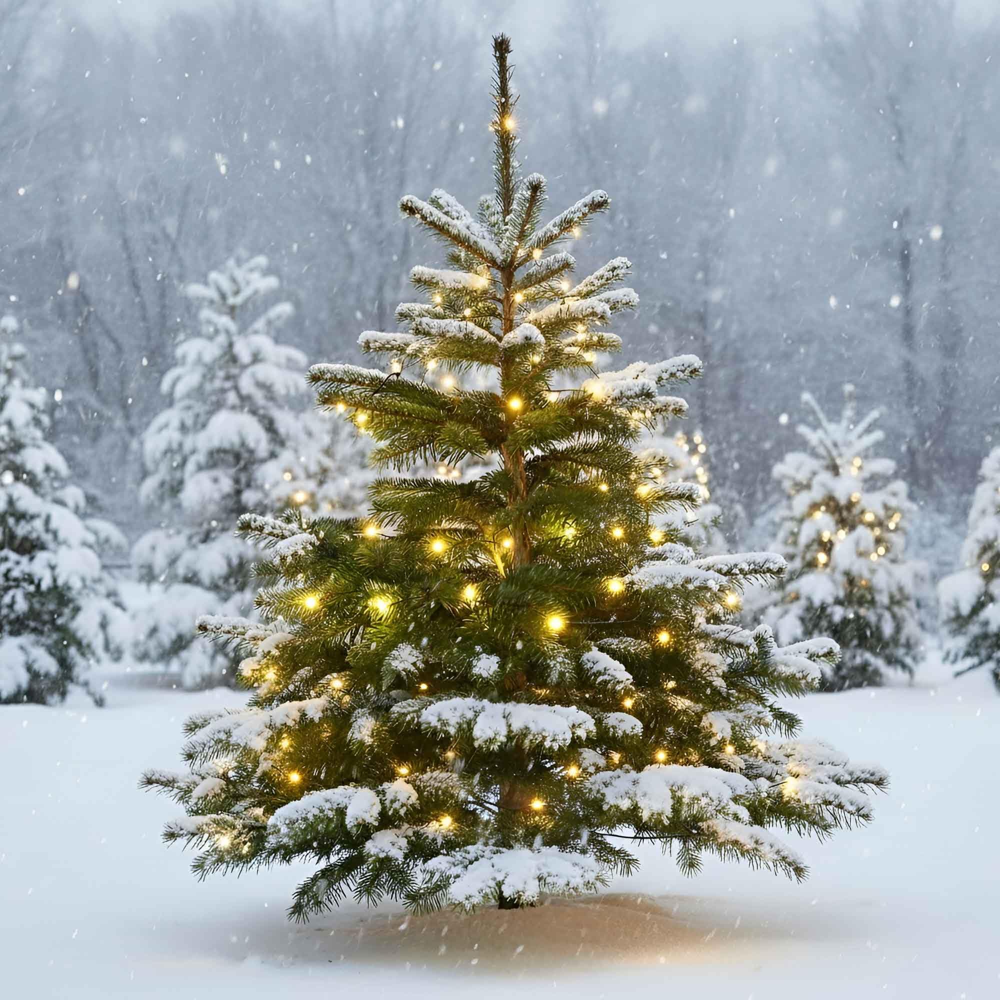 Qbis Warm White Outdoor Fairy Lights, Battery Operated Christmas Lights, Multi-Function Micro Wire Lights With Timer, Green Wire Perfect For Your Christmas Tree (100 Led Green Wire)
