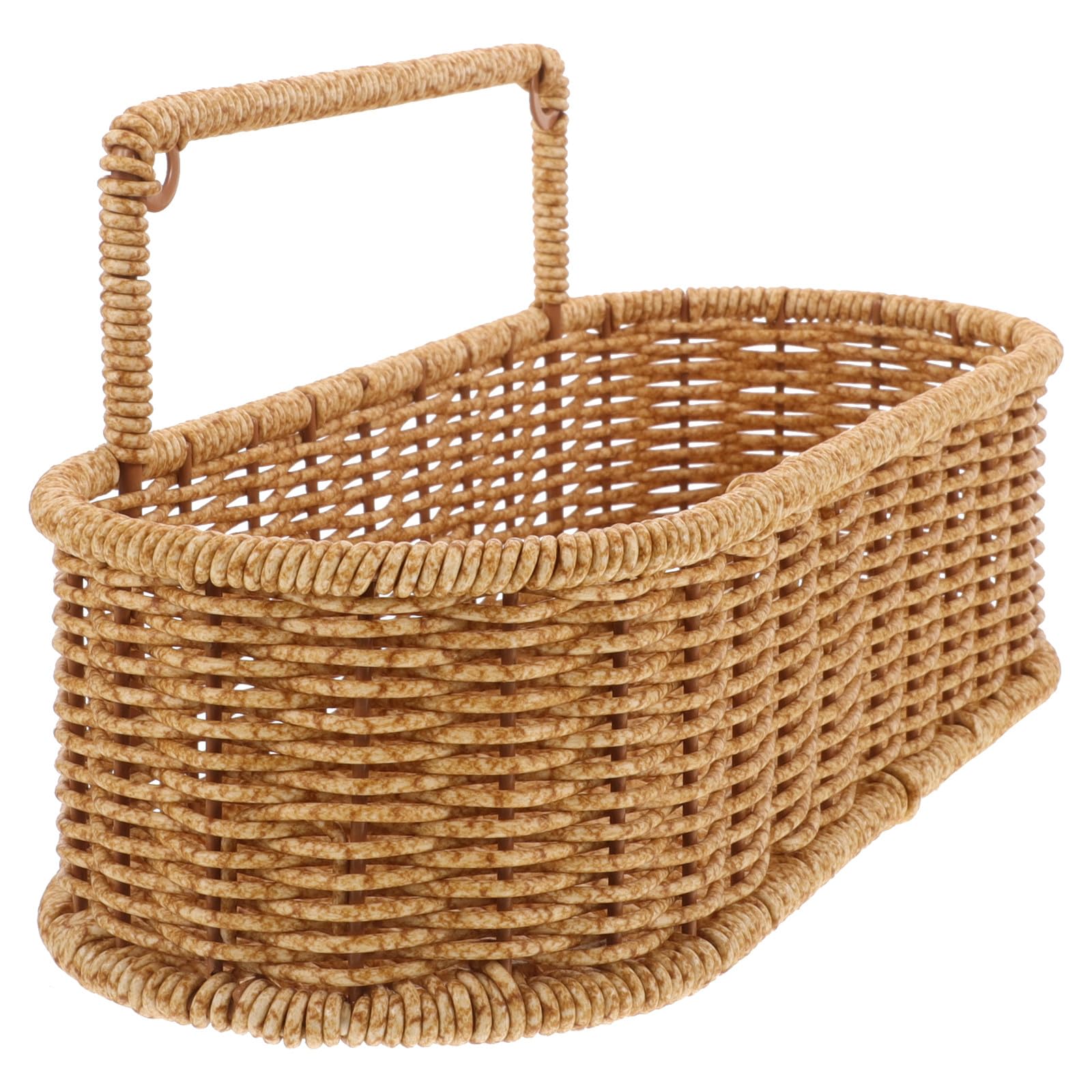 Cesta Colgante Tejida para Cocina y Baño Organizador Rústico de Pared