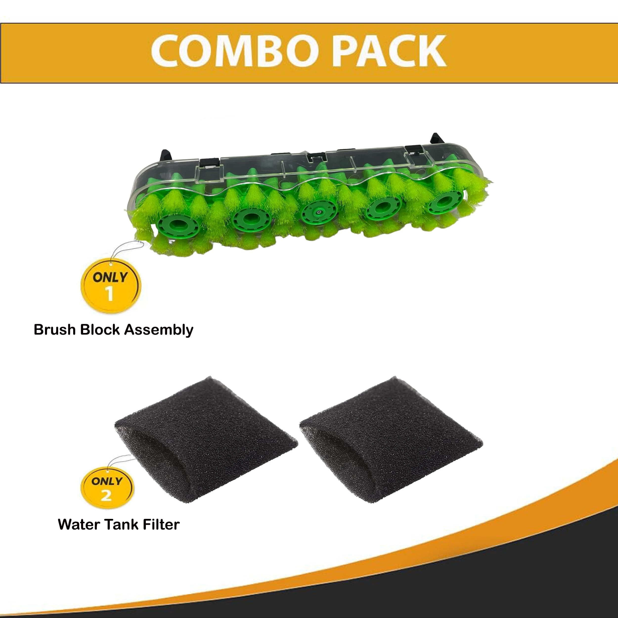 Pezzo di ricambio per Hoover FH50150NC Power Scrub Deluxe Carpet Cleaner Block Gruppo con 2 filtri serbatoio # Confronta con la parte 440003857